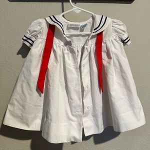 Vintage baby Sailor dress - 6-9 months